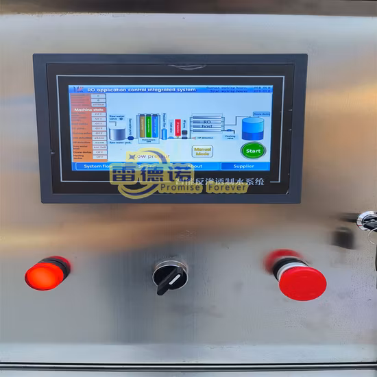 Umkehrosmose-Reinigung 2000L/H Industriewasserfilter RO-Aufbereitungssystem